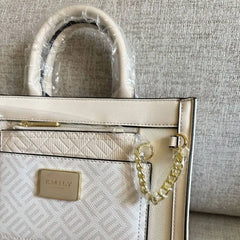 Emily Loran Pastel Harmony Handbag with Wallet - Light Cream