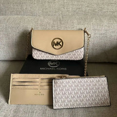Michael Kors Women's Greenwich Medium Envelope - Beige
