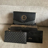 Michael Kors Women's Greenwich Medium Envelope - Black