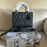 Christian Dior small lady black bag