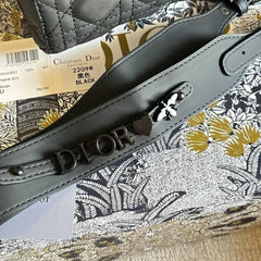 Christian Dior small lady black bag