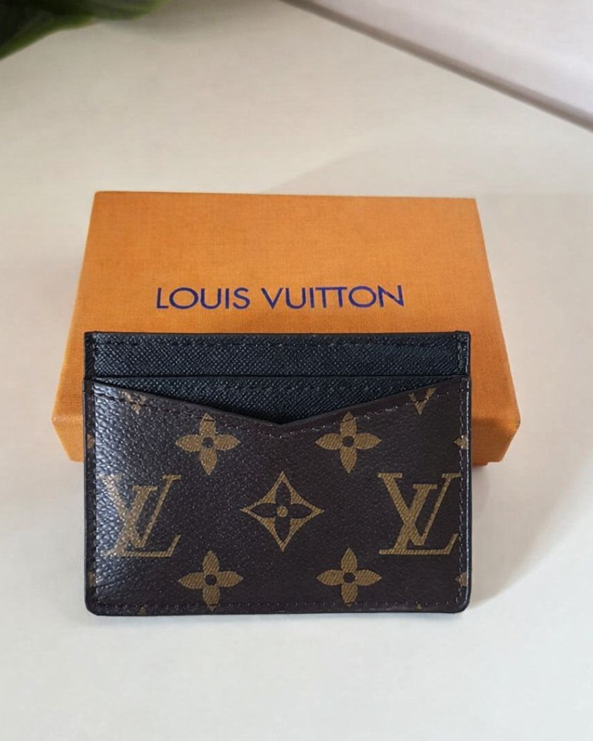 Louis Vuitton Monogram Card Holder Wallet - Black