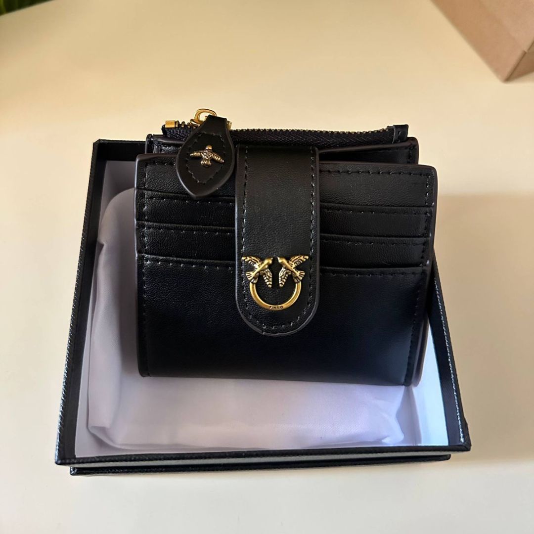 Leather wallet Pinko - Black