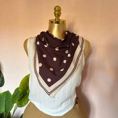 Brown Dot Scarf 🤎