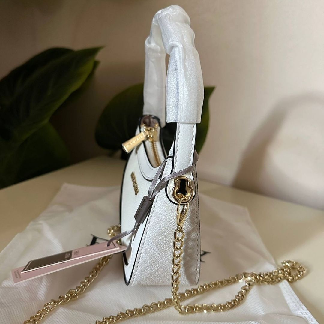 Emily Loran Mini Hobo Bag - White
