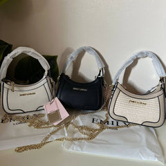 Emily Loran Mini Hobo Bag - White