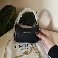 Emily Loran Mini Hobo Bag - Black