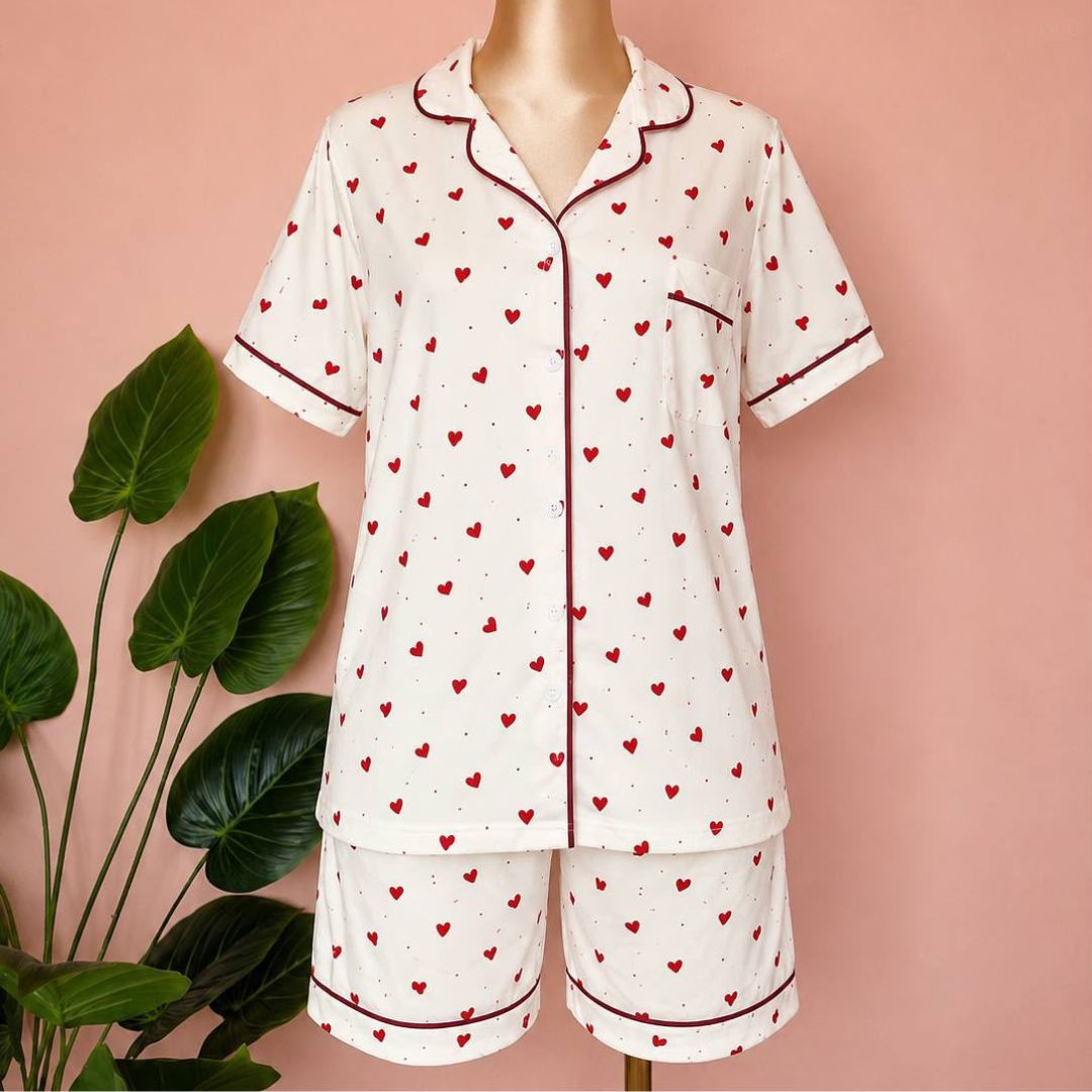 Scarlet Hearts Pijama Set ❣️