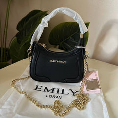 Emily Loran Mini Hobo Bag - Black