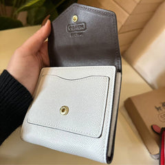 Coach Wyn Trifold Wallet Nude