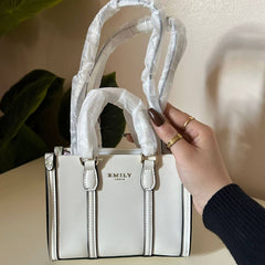 Emily Loran Mini Tote - Floral White Edition