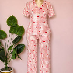 Cherry Picnic Pajama Set 🍒