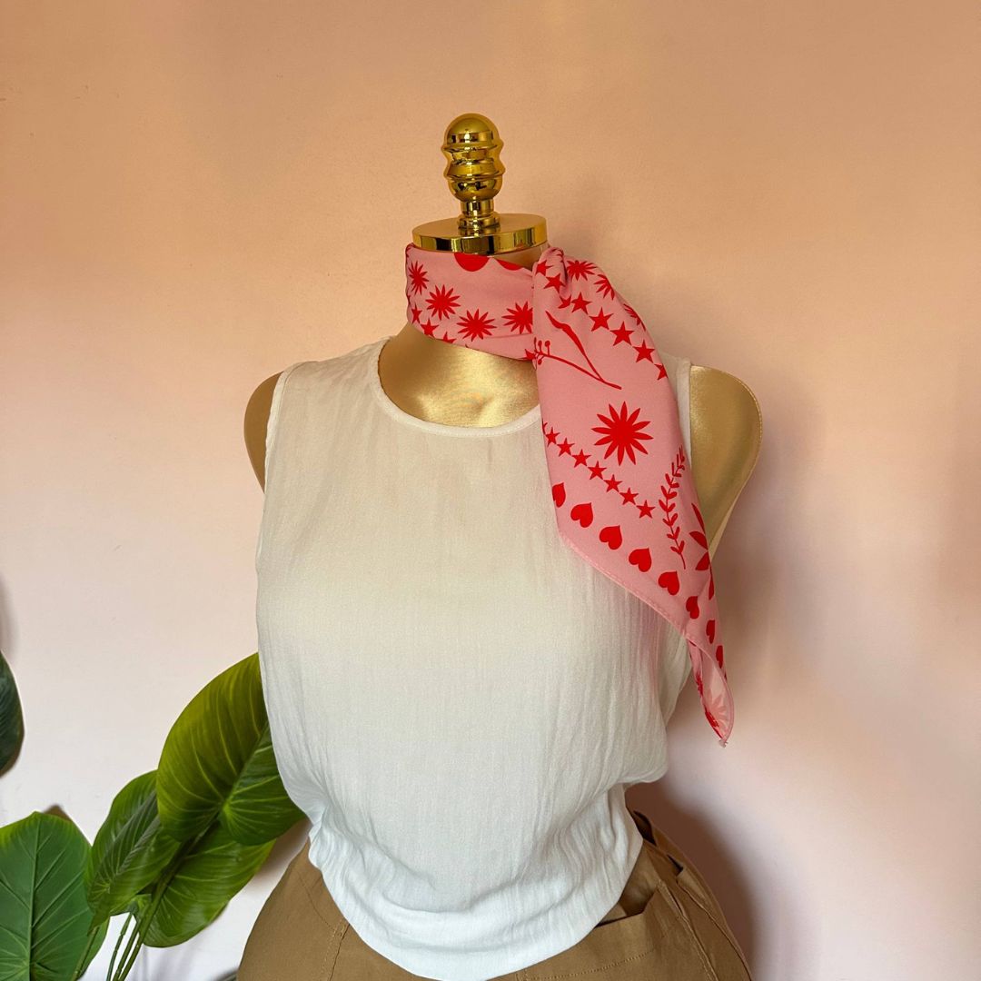Pink Hearts Scarf ❣️