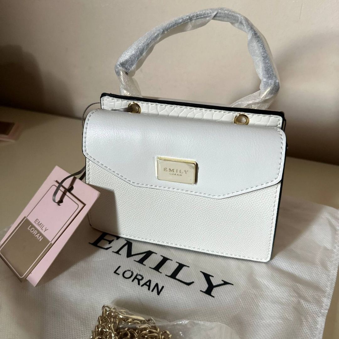 Emily Loran Mini Satchel - White