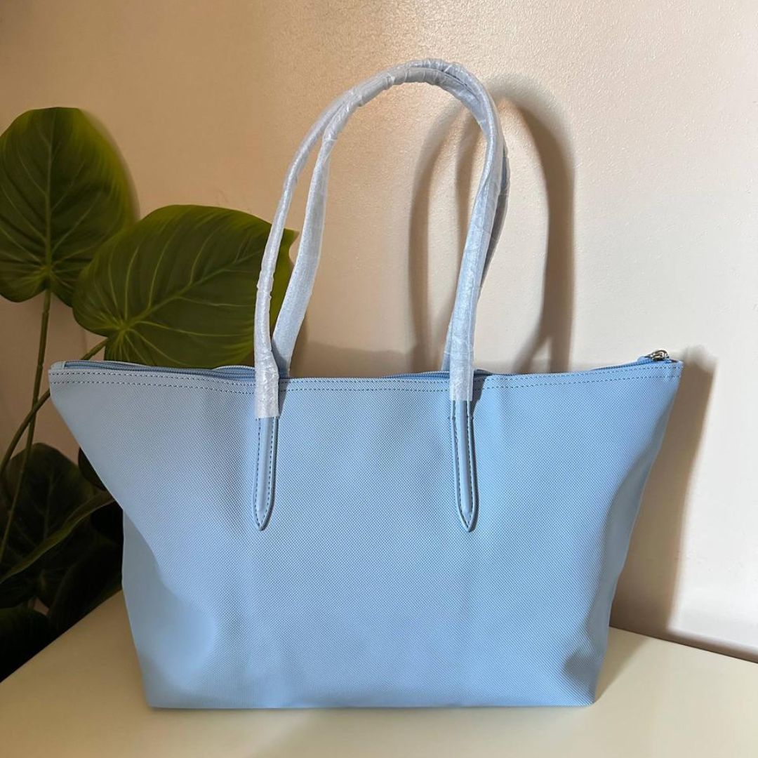 Lacoste L.12.12 Concept Zip Tote Bag - Sky Blue