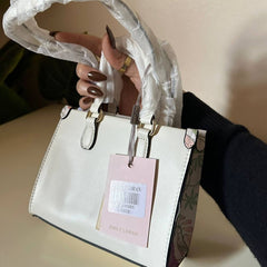 Emily Loran Mini Tote - Floral White Edition
