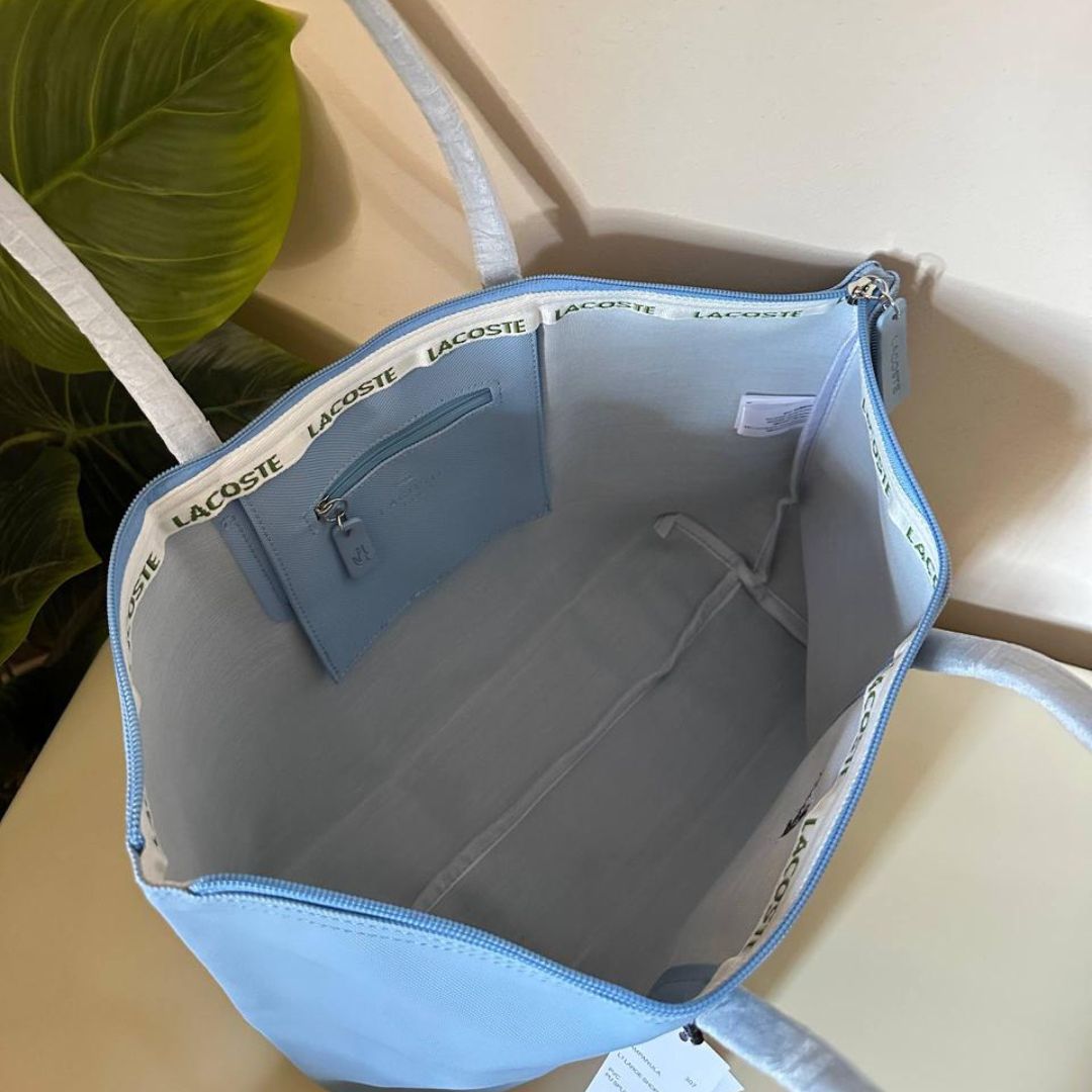Lacoste L.12.12 Concept Zip Tote Bag - Sky Blue