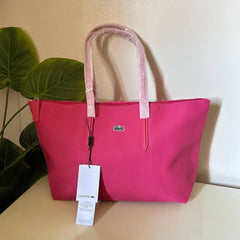 Lacoste L.12.12 Concept Zip Tote Bag - Azalea