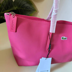 Lacoste L.12.12 Concept Zip Tote Bag - Azalea