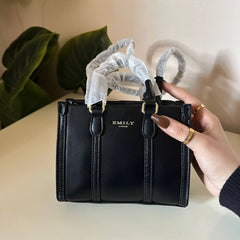 Emily Loran Mini Tote - Black Snakeskin Edition