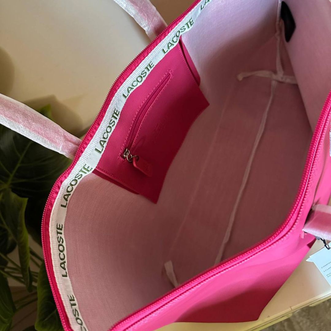 Lacoste L.12.12 Concept Zip Tote Bag - Azalea