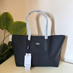 Lacoste L.12.12 Concept Zip Tote Bag - Black