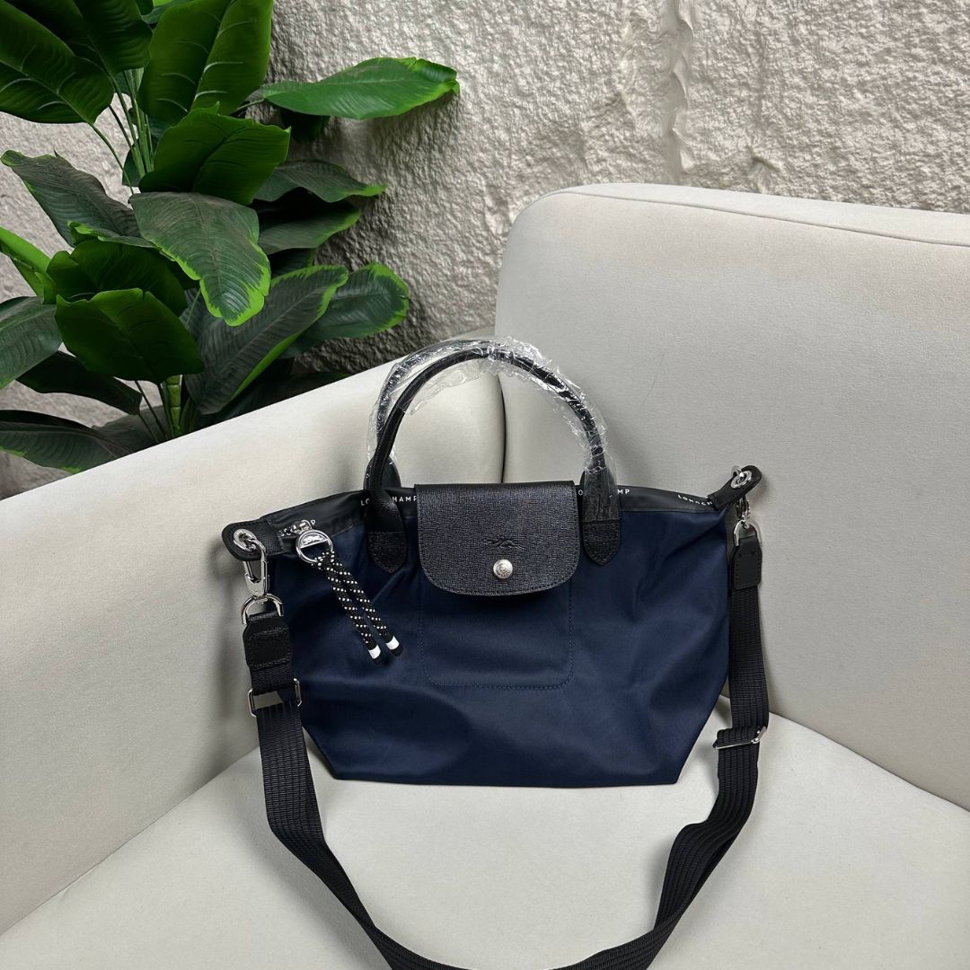 Longchamp Le Pliage Energy Medium Top Handle Bag - Navy