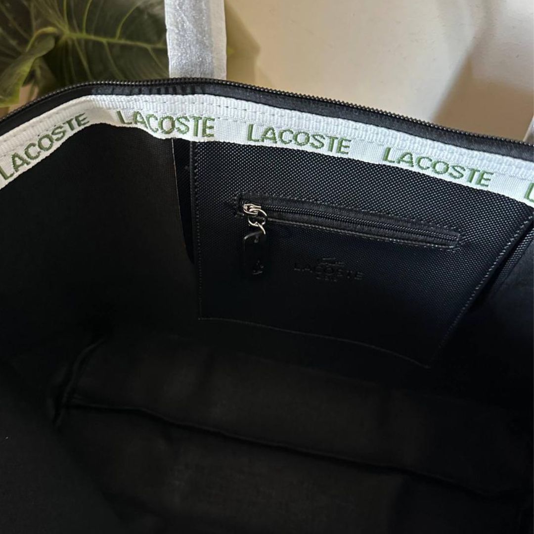 Lacoste L.12.12 Concept Zip Tote Bag - Black
