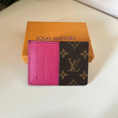 Louis Vuitton Monogram Card Holder Wallet - Fuchsia