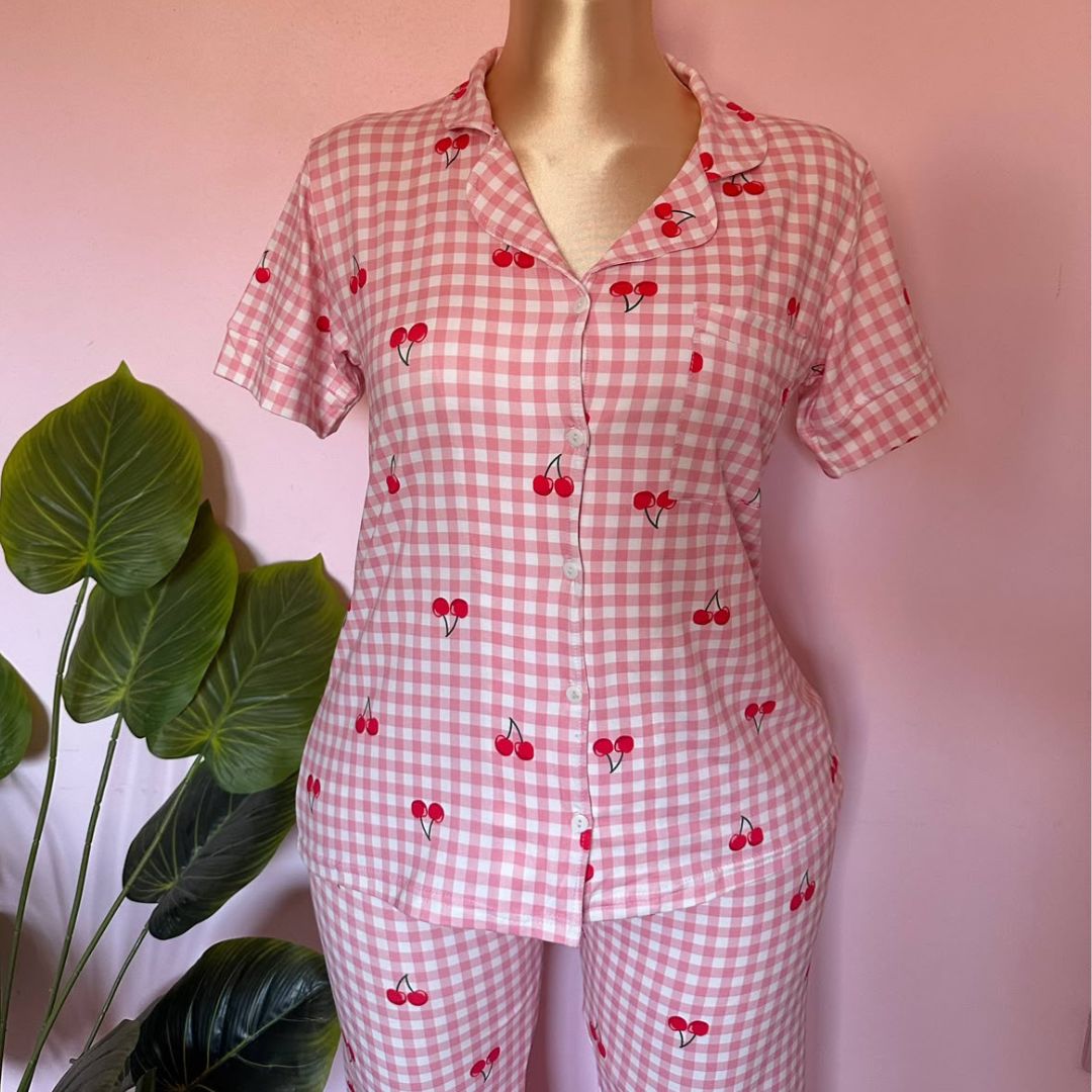 Cherry Picnic Pajama Set 🍒