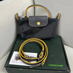 Longchamp Le Pliage mini Travel Bag Tote Bag included Mini Shoulder Straps - black