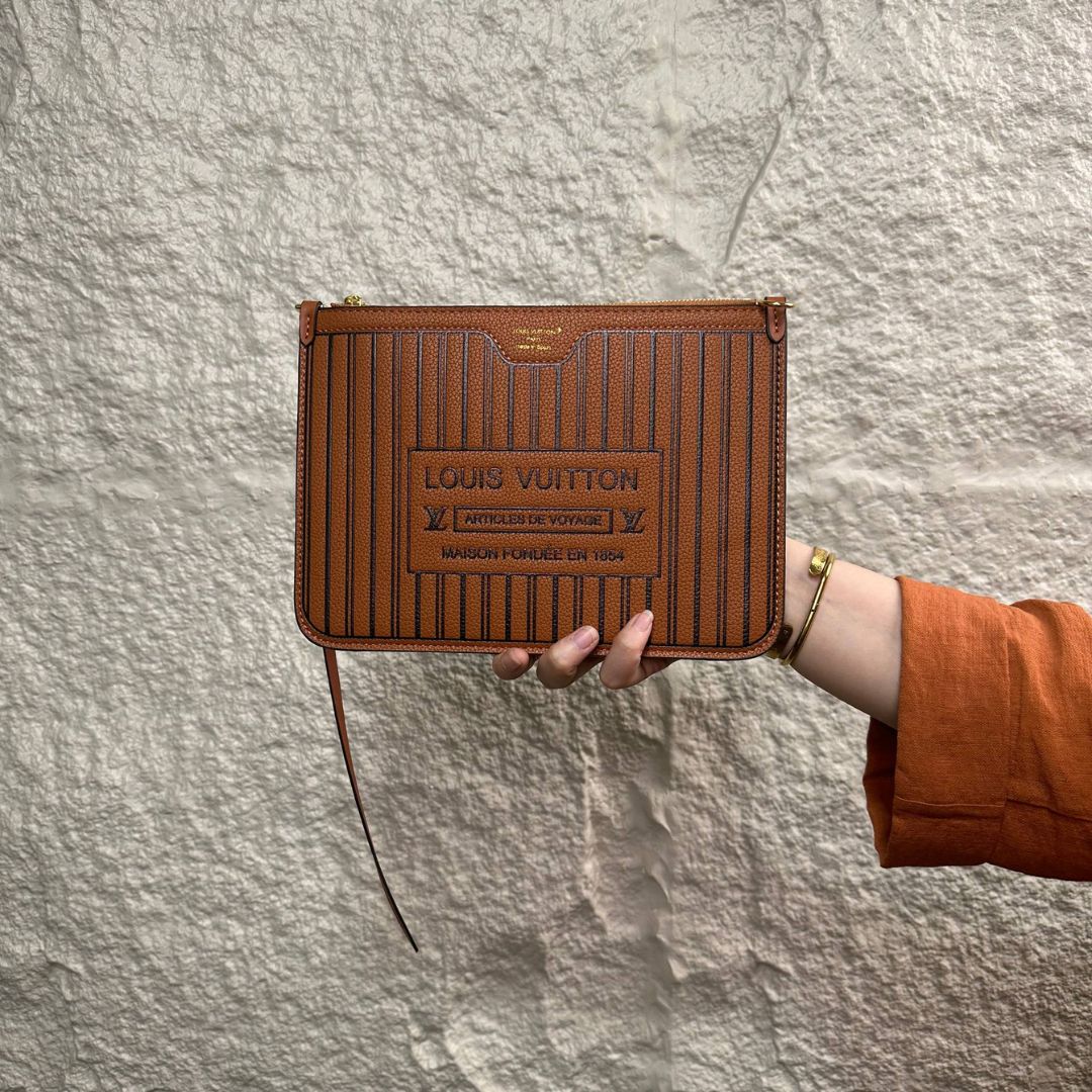 Louis Vuitton Neverfull MM Monogram Tan Reversible - Monogram Tan