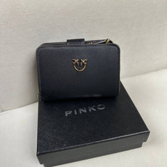 Pinko Multi Pockets Wallet in Vitello - Black