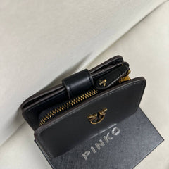 Pinko Multi Pockets Wallet in Vitello - Black