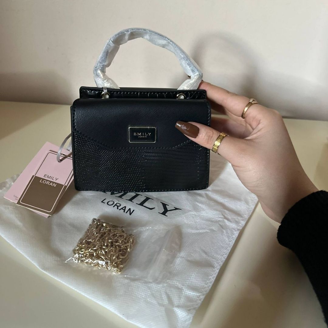 Emily Loran Mini Satchel - Black