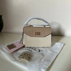 Emily Loran Mini Satchel - Nude Beige