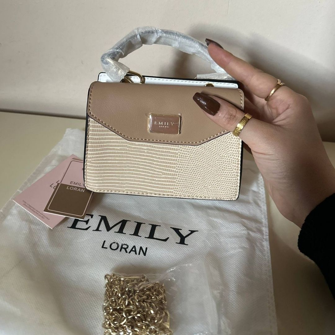 Emily Loran Mini Satchel - Nude Beige