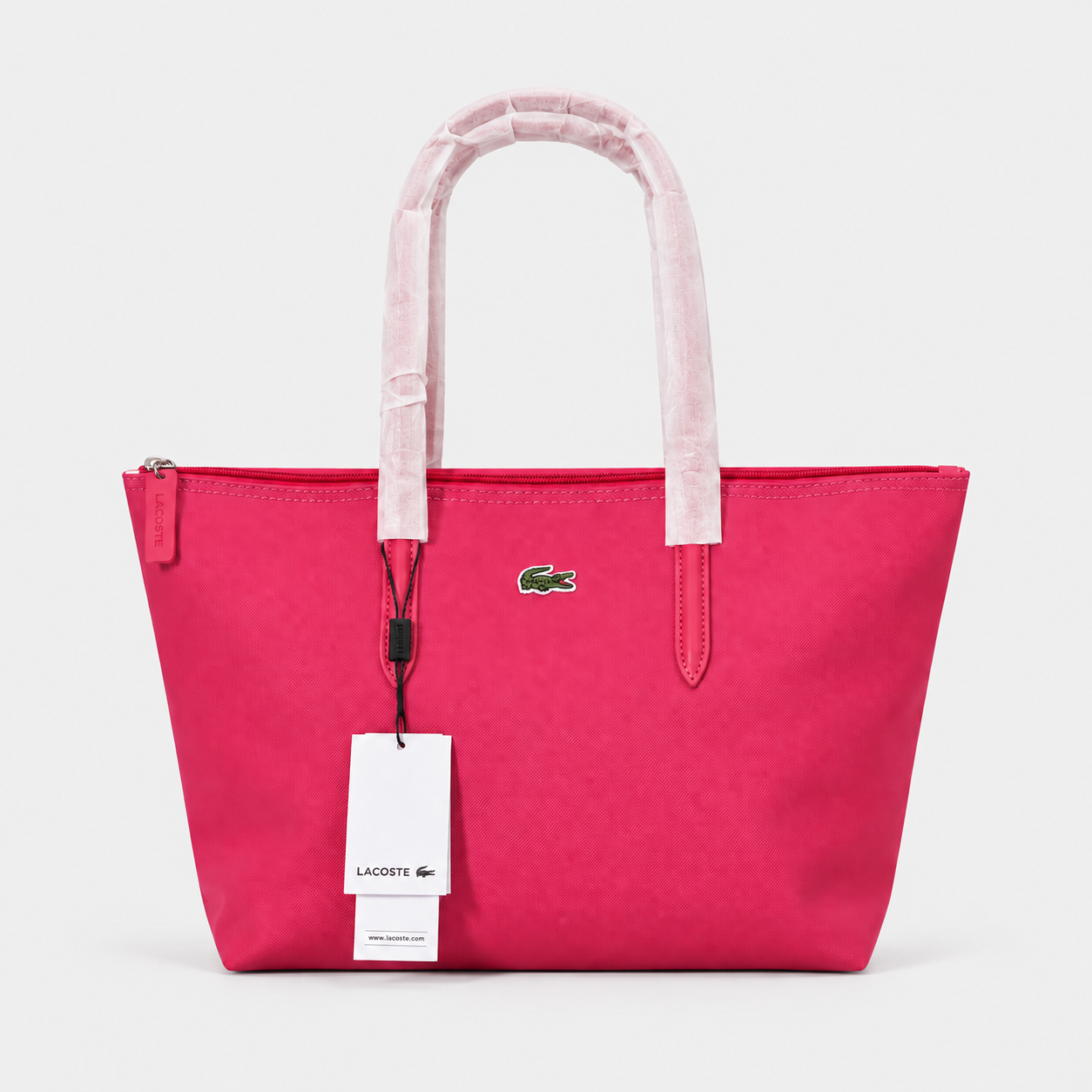 Lacoste L.12.12 Concept Zip Tote Bag - Azalea