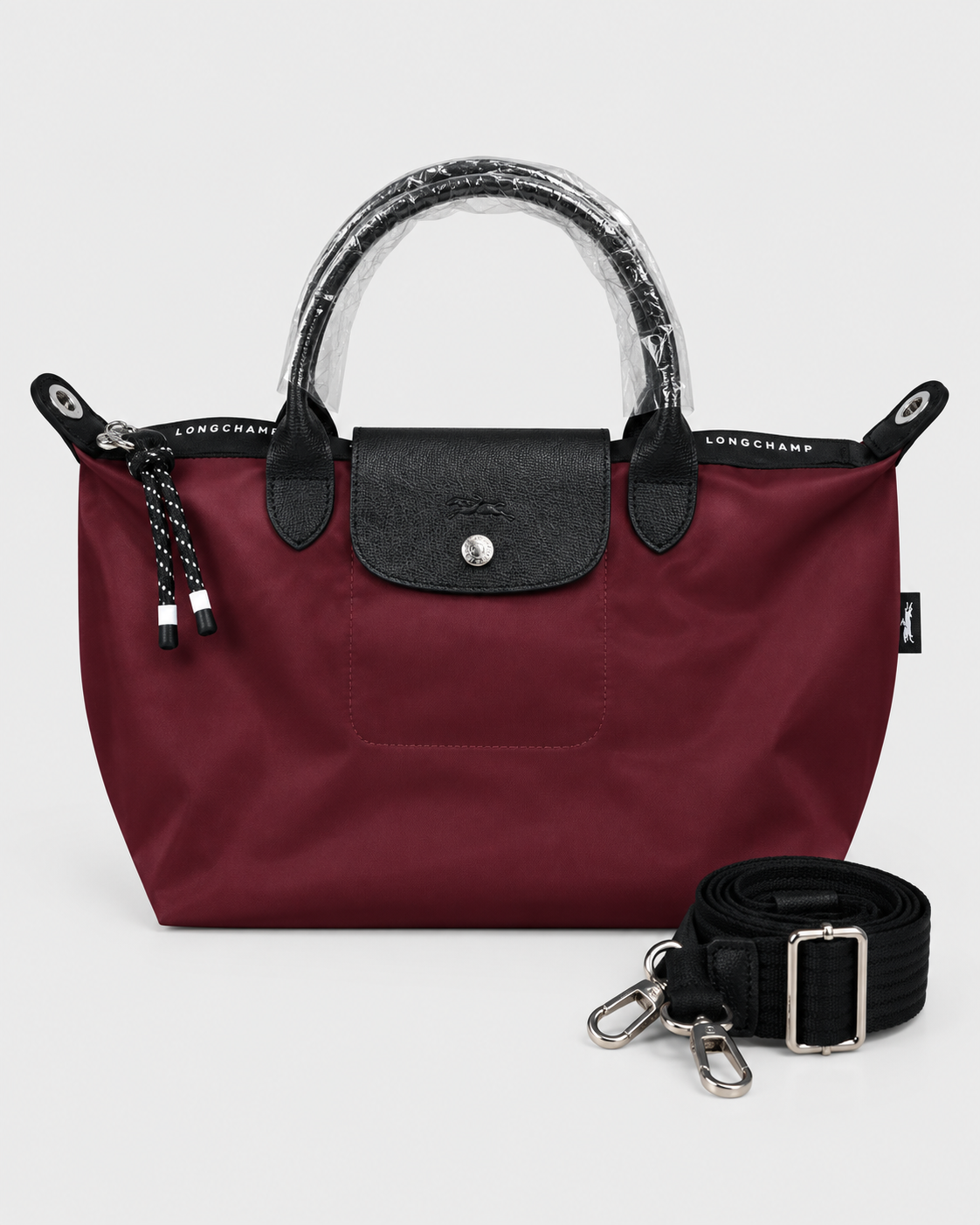 Longchamp Le Pliage Energy Medium Top Handle Bag - Wine