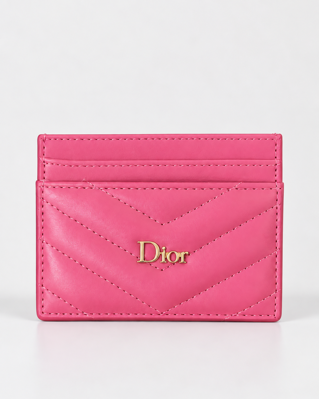 Dior Trianon Freesia Card Holder - Dark Pink