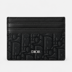 Dior Oblique Card Holder - Black