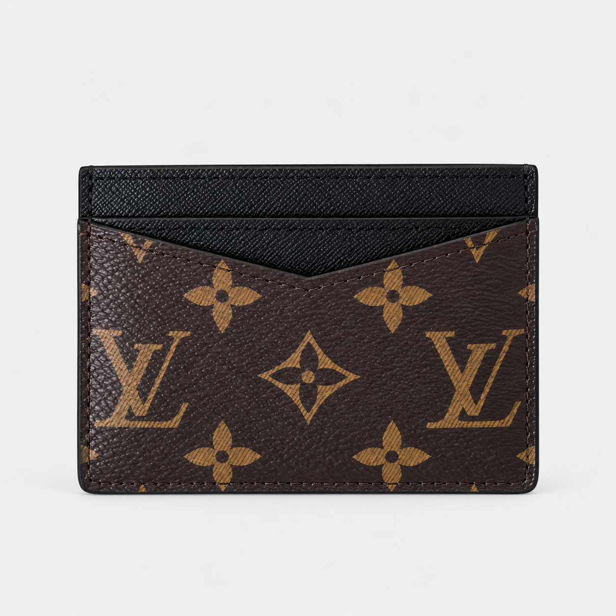 Louis Vuitton Monogram Card Holder Wallet - Black