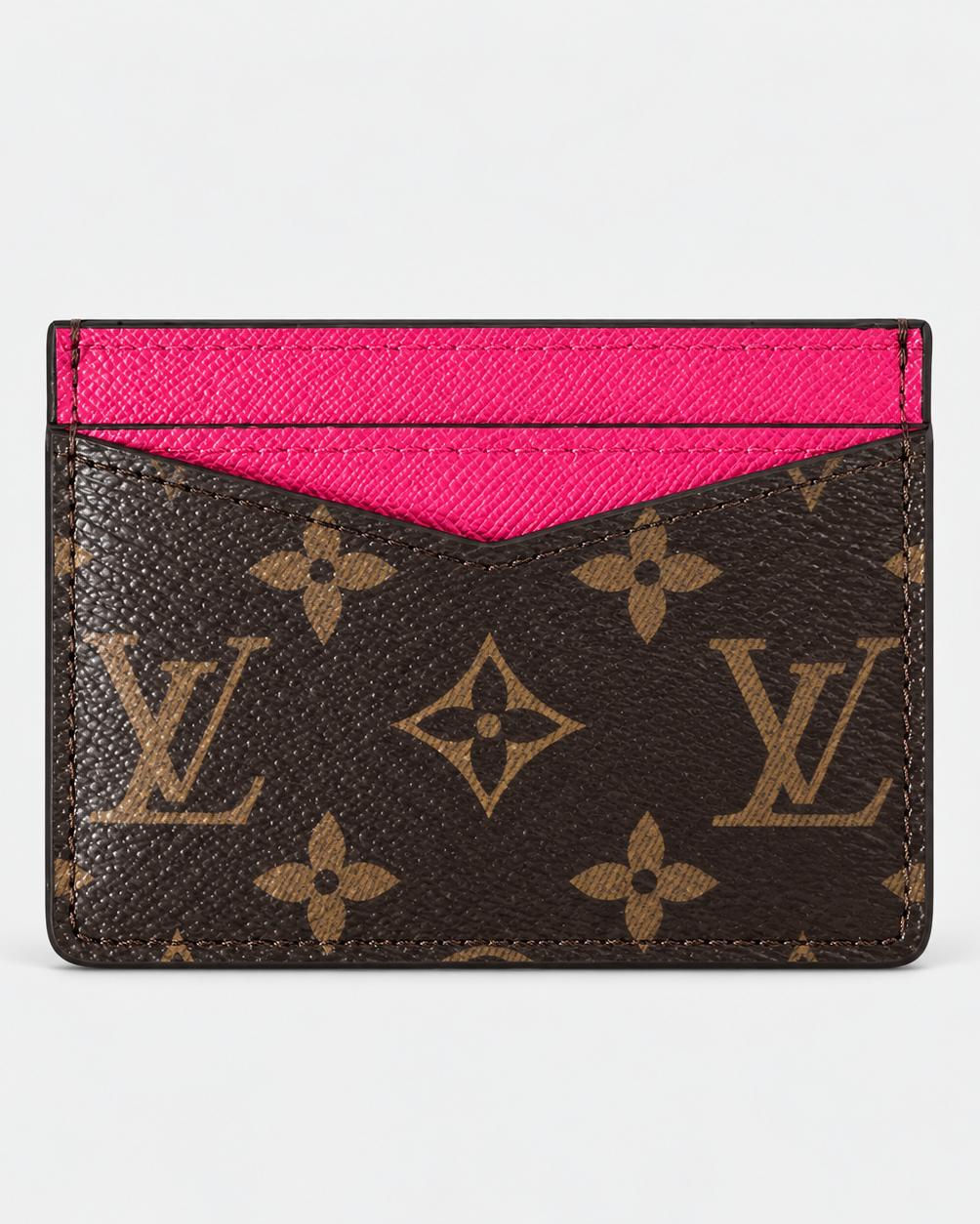 Louis Vuitton Monogram Card Holder Wallet - Fuchsia