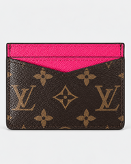 Louis Vuitton Monogram Card Holder Wallet - Fuchsia