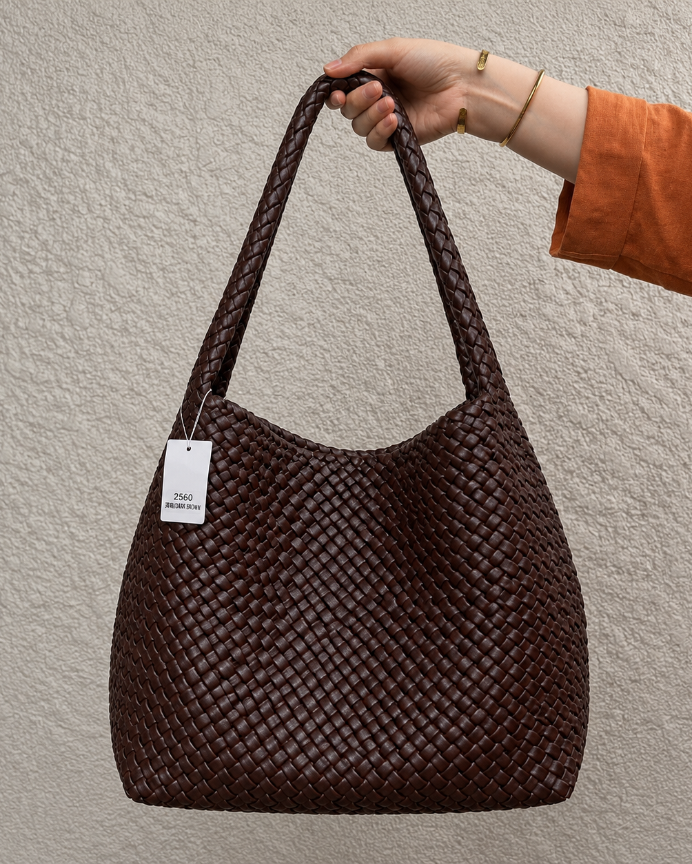 Bottega Veneta Intrecciato Woven Leather Hobo Bag Large - Brown