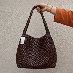 Bottega Veneta Intrecciato Woven Leather Hobo Bag Large - Brown