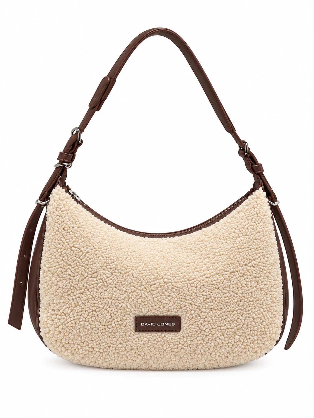 David Jones Teddy Shoulder Bag – Cream