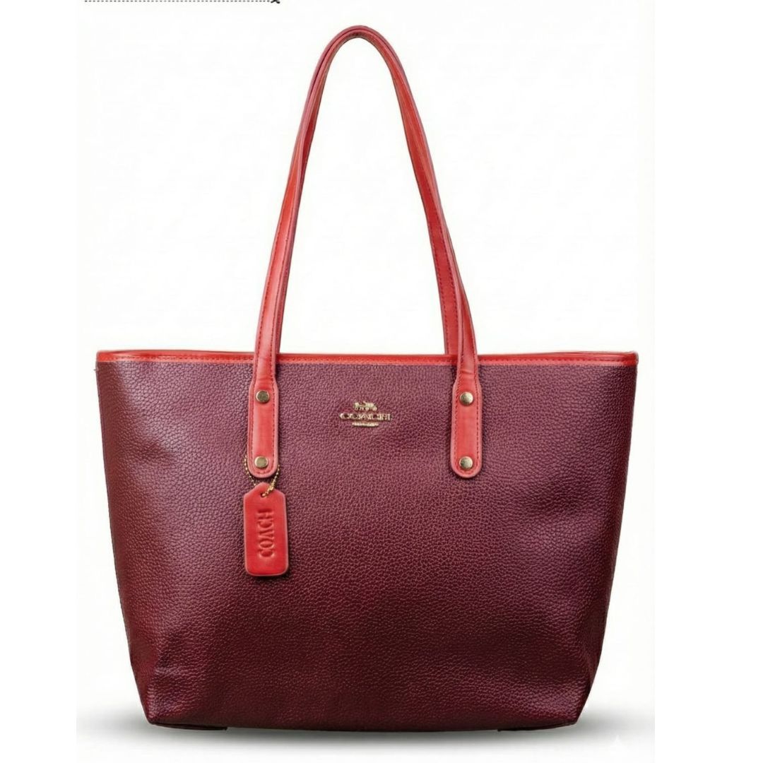 Coach Tote - Burgundy