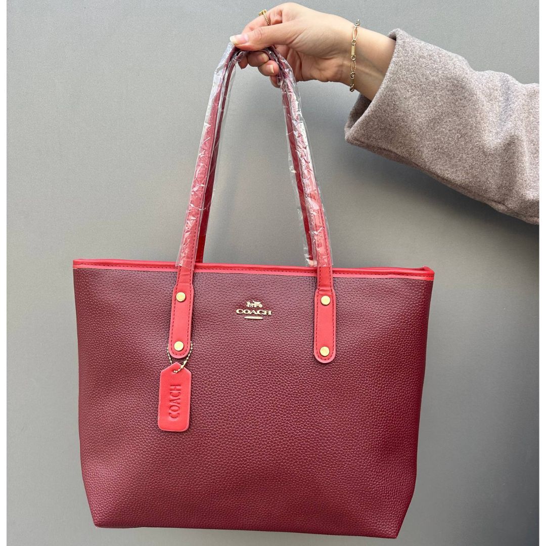 Coach Tote - Burgundy