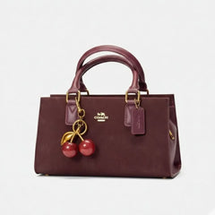Coach Meggie Tote with Charms - Burgundy